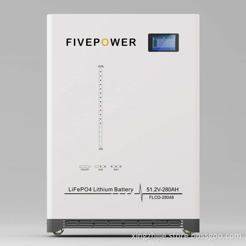 Hybrid Grid LiFePO4 Lithium Ion Battery 14.33KWh/15KWh Solar Home Energy Storage System